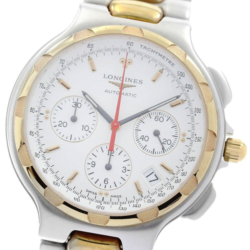 LONGINES Conquest L1.623.3 Chronograph white Dial Automatic Men's Watch_899496